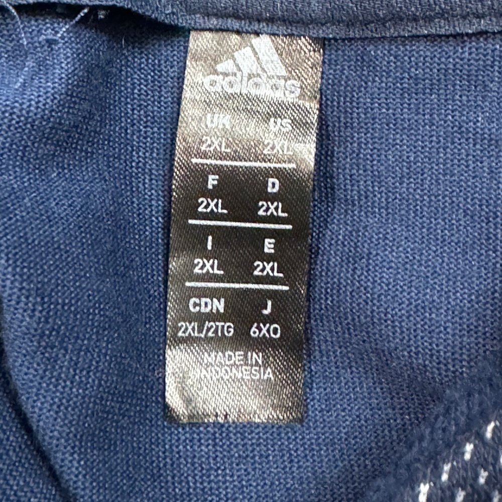 Adidas Navy Sweatshirt Hoodie - Picture 12 of 12
